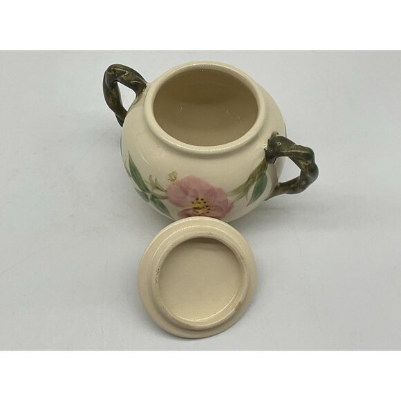 Desert Rose England Creamer and Sugar Bowl Vintage Set by Fransican Earthenware - Picture 16 of 16